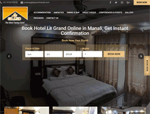 Tablet Screenshot of hotellegrandmanali.com